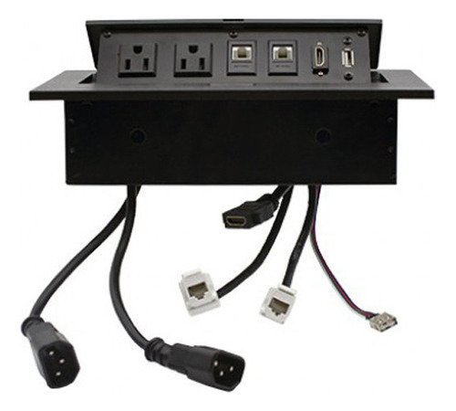 Caja De Mesa Brobotix 170906 Rj45 Cat6 Hdmi Usb V2.0 Negro