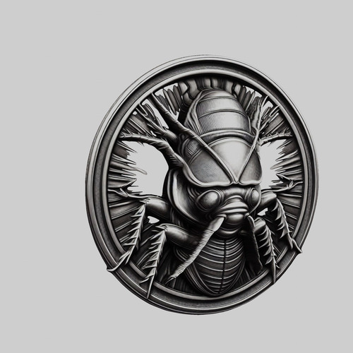 Medallón De Cucaracha: Un Toque Único Y Audaz