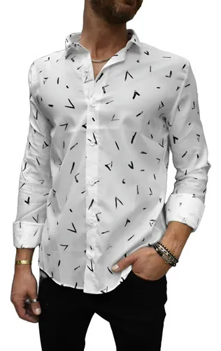 Camisa blanca con detalles sale