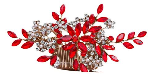 Diadema De Perlas Hecha A Mano Con Forma De Peineta De Estil