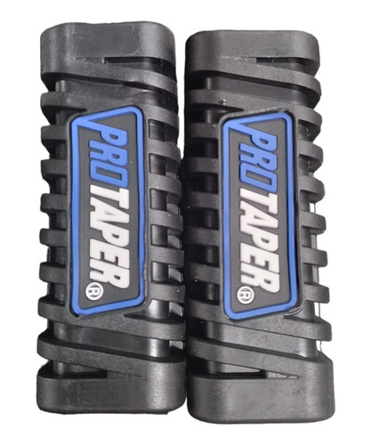 Goma Posapie Moto Protaper Negro Con Letras Azules 