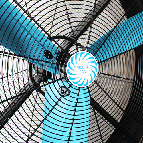 Ventilador Industrial Tipo Tambor Runfit 48 Pulgadas 110v Cantidad De Aspas 3 Estructura Negro Aspas Azul Diámetro 1.219 M Frecuencia 60hz Material De Las Aspas Plástico