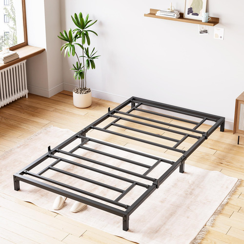 Base De Cama Individual 8 Pulgadas Sin Somier Plataforma Met