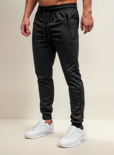 Pack 2 Pantalon Buzo Hombre Algodón Con Polar
