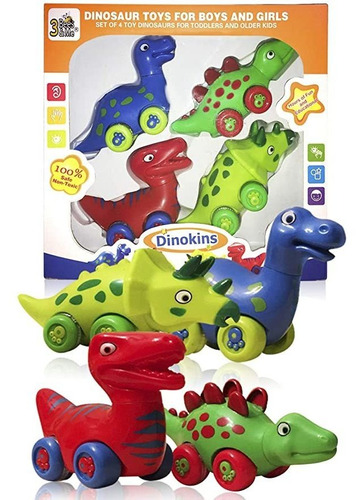 Set De 4 Dinosaurios De Juguete Para Niños Y Niñas De Todas