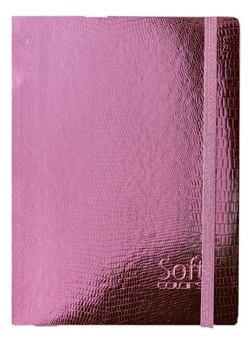 Agenda Diária Costurada Compromissos Pequena Soft Color 2024 Ano 24 Capa Rose Soft Colors