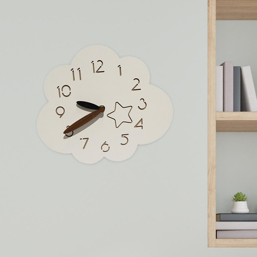 Reloj De Pared Con Diseño De, Con Patrón De Estrellas