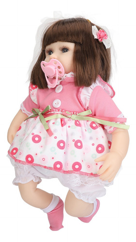 42cm Muñeca Baby Doll Cuerpo De Silicona Y Algodón Muñeca