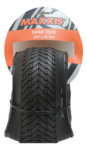 Neumático Maxxis Bmx 20x2.40 Grifter Color Negro