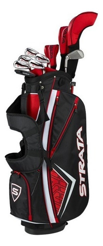 Set Palos Golf Callaway Strata Plus Hombre Color Negro C/rojo