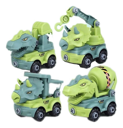 X2 Und Carro De Dinosaurio Juguete Educativo De Construccion