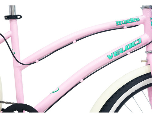 Bicicleta Veloci Bruxelles Rodada 24 Rosa Tamaño del cuadro M