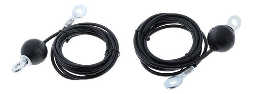 2x 2.5m Home Gym Fitness Polea Cable Cable De Acero