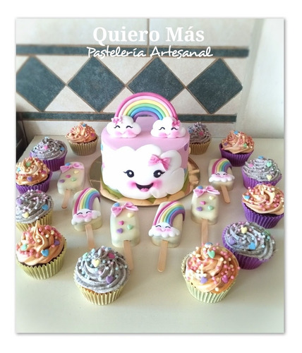 Imagen 11 de 12 de Torta 1/2 Kilo Decorada Personalizada (de 4 A 6 Porciones)