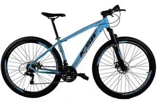 Bicicleta Aro 29 Ksw Expert Shimano Altus 24v Hidráulica Tamanho Do Quadro 19   Cor Azul-claro