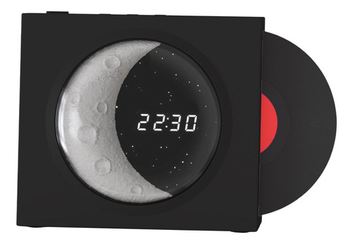 Reproductor De Discos De Vinilo, Altavoz Bluetooth Con Reloj