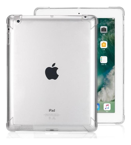 Carcasa De Silicona Transparente Para iPad 9.7 / 2 / 3 / 4