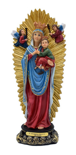 Virgen Del Perpetuo Socorro 20 Cms Ángelus - Máxima Calidad