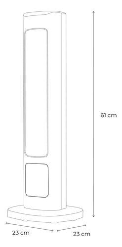 Calefactor Torre 24 Wifi Inteligente Smarthome Flama Redfan