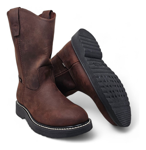 Bota Rooper Suela Laredo Piel Resistentes Y Comodas Nom 113