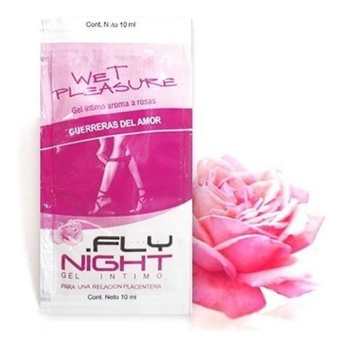 Gel Fly Night Wet Pleasure Lube Femenino 12 Sachet - Fun*