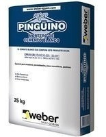Weber Cemento Blanco Super Pingüino X 25 Kg.                