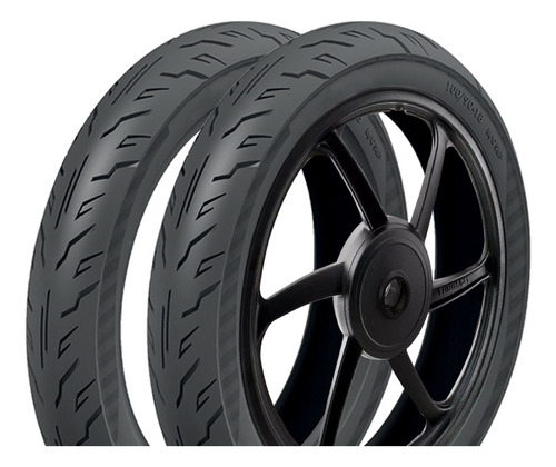 Kit 2 Pneus 100/90-18 + 80/100-18 Titan Style Cinborg