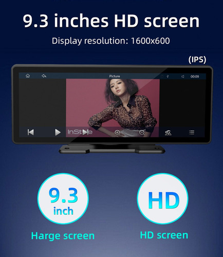 Autoestéreo Mirrorlink Pantalla Táctil 9,3 Pulgadas Carplay