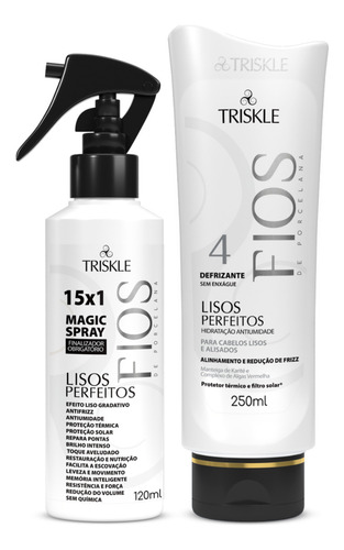 Kit Triskle Lisos Perfeitos + Spray Fluído 120ml 2 Itens