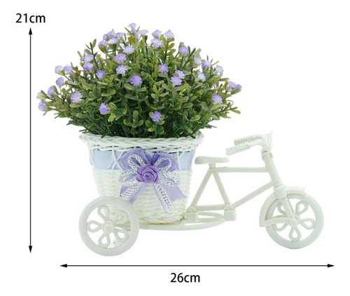 Cesta De Flores Contenedor Triciclo Planta En Maceta