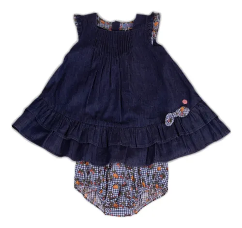 Vestido Con Calzón Niña Celeste Pillin (pvy722-23cel)