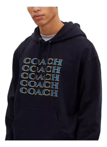 Sudadera Coach Signature Stack De Hombre 100% Original