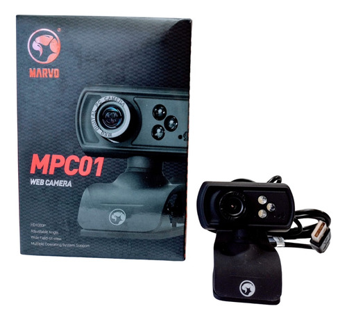 Camara Web Marvo Mp-01 1080 Video Conferencia 5mpx Mic Nuevo