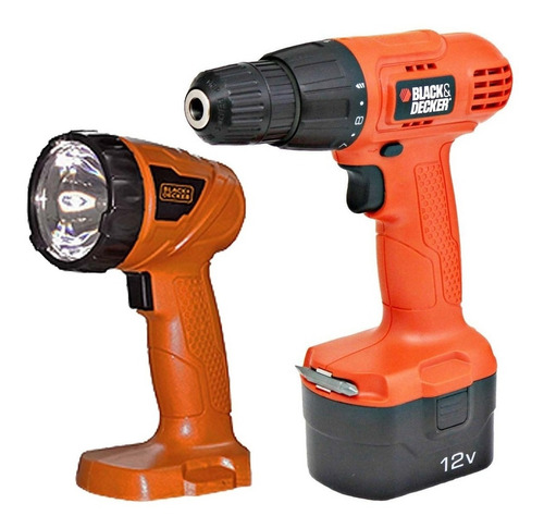 Taladro Inalambrico 12 Volt + Linterna - Black & Decker