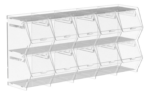 Expositor De Doces Premium 10 Nichos Acrílico Transparente