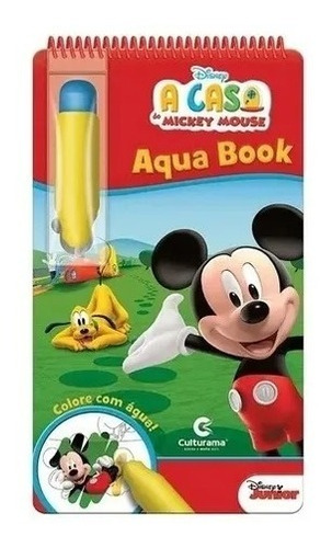 Brinquedo Infantil Livro Colorir Aqua Book Turma Do Mickey
