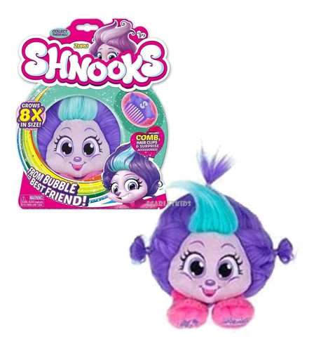 Shnooks Peluche Crece 8 Veces Accesorios Para Peinar