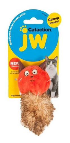 Imagem 1 de 3 de Brinquedo Para Gato Pelucia Squirrel Esquilo Com Catnip Jw