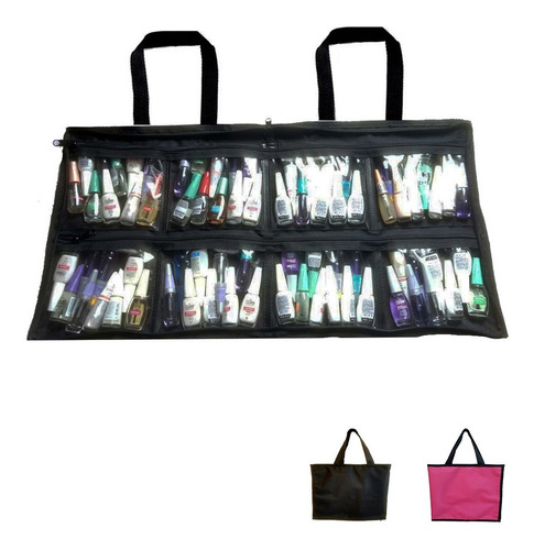 Imagem 1 de 5 de Bolsa Maquiagem Manicure Cabem Até 120 Esmaltes Promoção