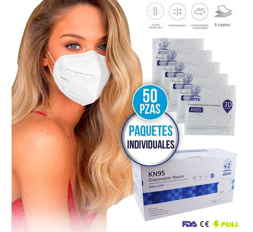 Tapabocas Kn95 Cubrebocas 5 Capas Reutilizable Mascarilla