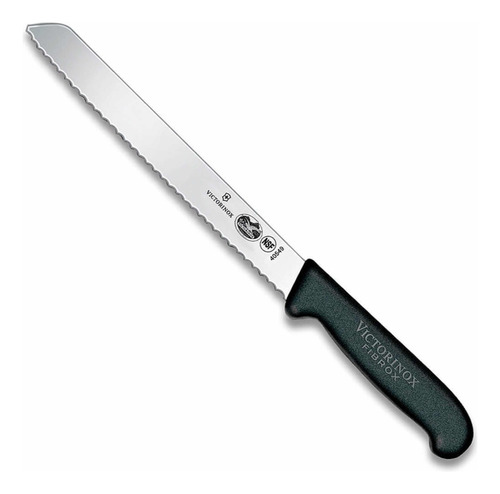 Cuchillo Panadero Profesional Victorinox® Línea Fibrox, 21cm Color Negro