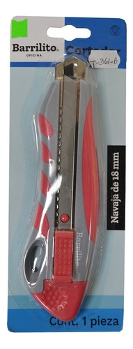 Cutter Uso Rudo Barrilito 18mm Mango De Plastico 1 Pz