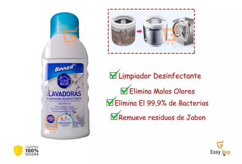 Limpiador De Lavadoras Binner Impecables Desinfectante 300 Ml - Home Sentry