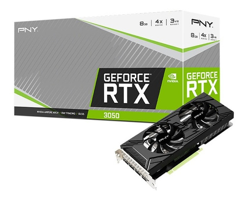 Placa De Video Pny Rtx 3050 8gb Uprising Dual Fan Acuario