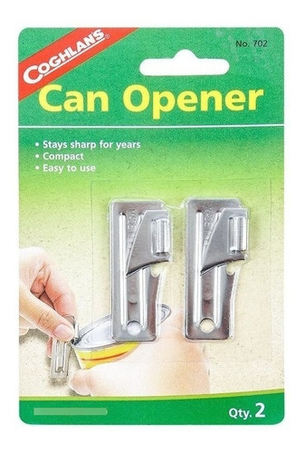 Imagen 1 de 5 de Oferta Del Dia Set De 2 Abre Latas coghlans-plateado Technol