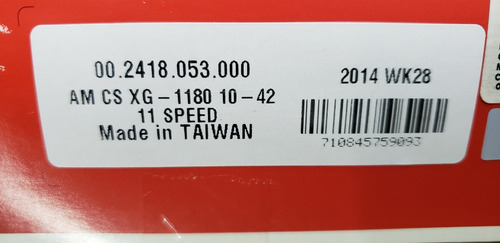 Cassette Sram X1 Xg-1180, 10-42t