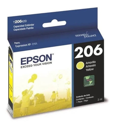 Cartucho Original Epson T206220-al Amarillo P/xp-2101 Pp