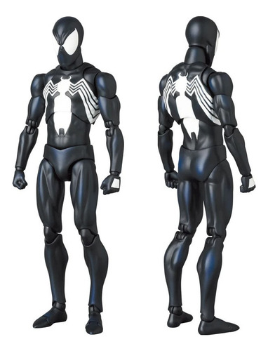 Maqueta Móvil De Figura De Acción Mafex 147 Black Spiderman,