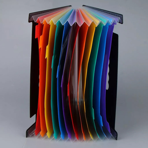 Organizador A4 De Pasta De Arquivos Com 24 Bolsos De Expansã