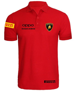 Camiseta Tipo Polo Lamborghini Cars T-shirt Polo Racing Lux